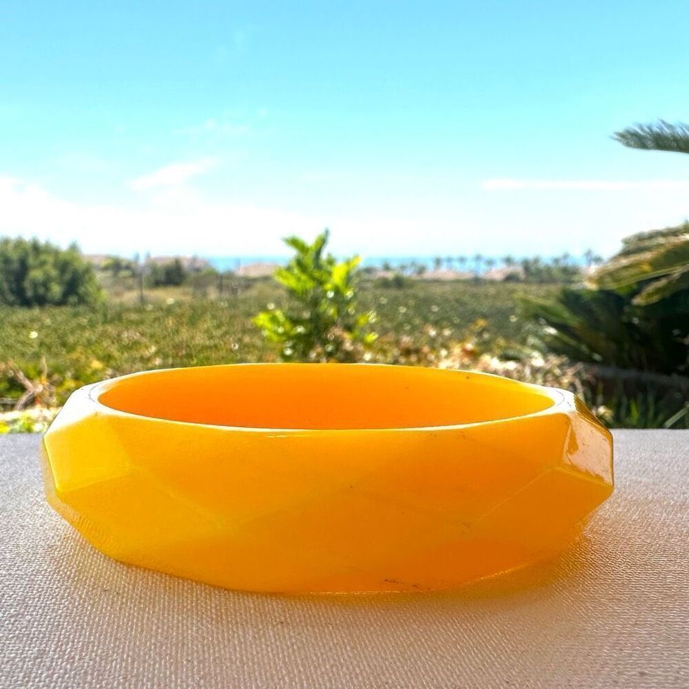 Yellow bangle bracelet